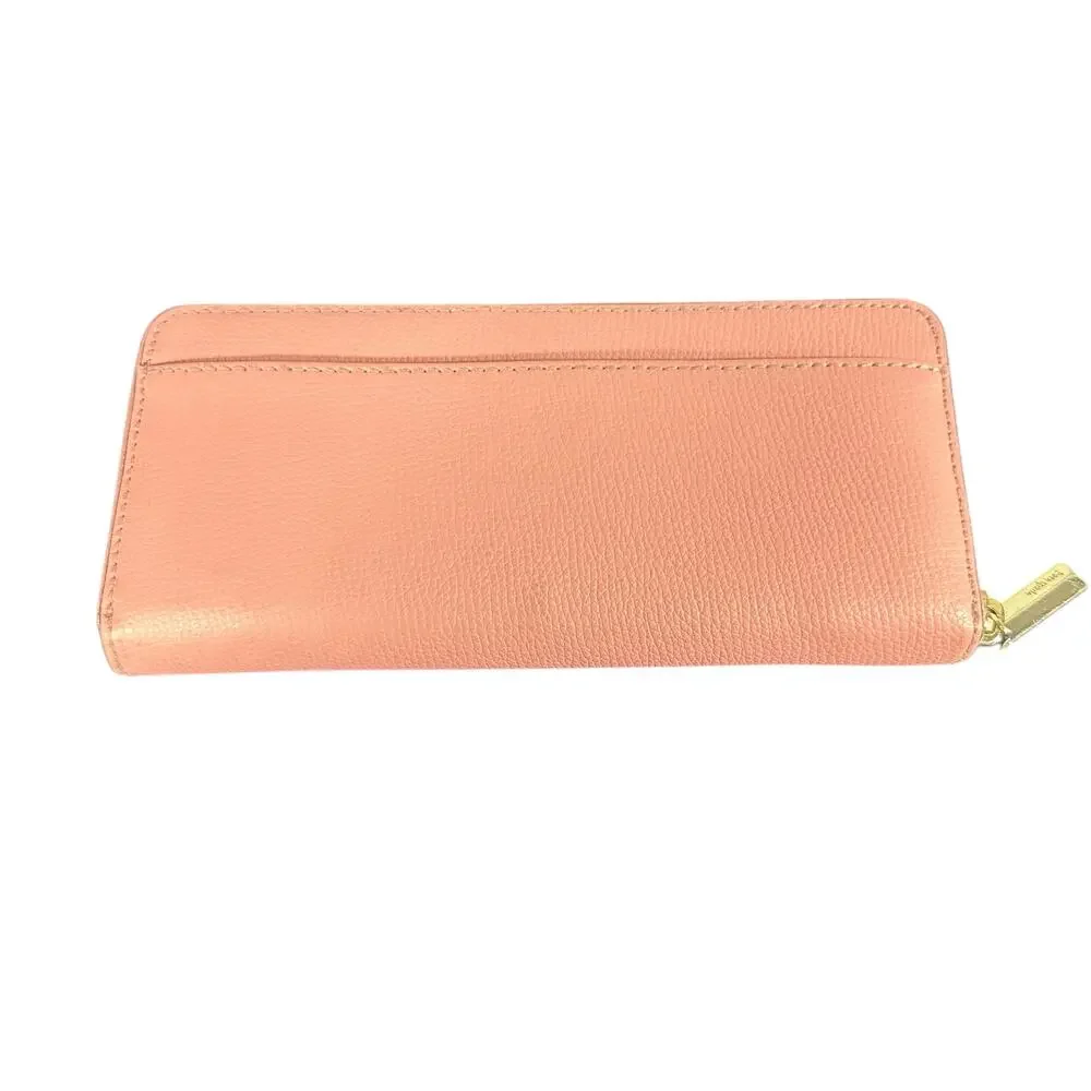 Kate Spade New York Pink Leather Zip Around Wallet